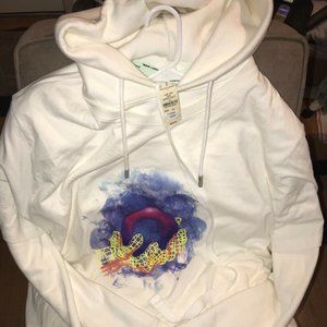 New Off-White White World Hand Layered Hoodie $635